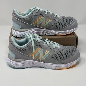 NEW BALANCE Girls Sneakers Rain Cloud Blue‎ Chill Mango Youth Sz 5